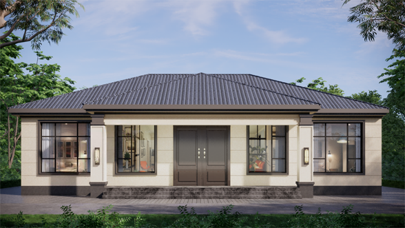 全网最便宜的全套农村别墅设计图来了,220元包邮！包括平面图、立面图、结构图、水电图！拿到手就可以开工、包工头按图施工不再踩坑！少走弯路不浪费材料和工钱！保证建成效果！一层半新中式别墅。